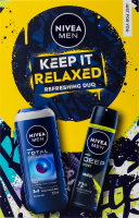 Набор Гель для душа Полное расслабление 250мл + Антиперспирант Deep Sport 150мл Keep it relaxed Nivea Men 2шт