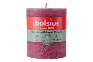 Свічка поп.троянда Рустік Bolsius8*6,8см