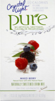 Crystal Light Pure Mixed Berry Naturally Sweetened Drink Mix - 7 CT