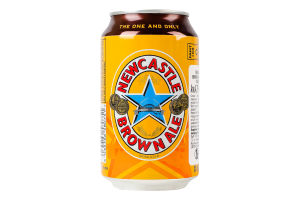 Пиво 330мл 4.7% напівтемне пастеризоване Brown Ale Newcastle з/б