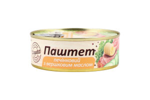 Паштет печеночный со сливочным маслом L'appetit ж/б 240г