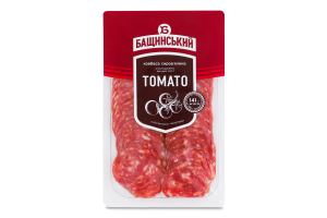 Колбаса со свининой нарезанная слайсами Tomato Бащинський с/в олх в/с лоток 0.07кг