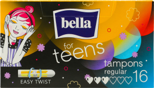 Тампони For teens regular 16шт Bella