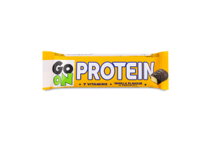 Батончик протеиновый со вкусом ванили в шоколаде обогащенный витаминами Protein Go On Nutrition м/у 50г