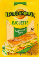 Сыр 45% для багета полутвердый ломтиками Мааздам Leerdammer лоток 160г