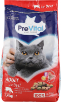 Корм для котів PreVital з яловичиною сухий