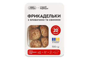 Фрикадельки заморожені з яловичини та свинини Старий Порицьк лоток 500г