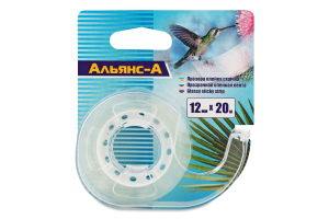 Стрічка клейка Колібрі у диспенсері 12мм*20м Альянс-А