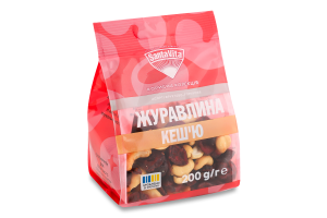 Асорті фруктово-горіхове Журавлина-кеш'ю Корисна колекція Santa Vita м/у 200г