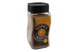Кофе натуральный растворимый сублимированный Gold Чорна Карта с/б 190г