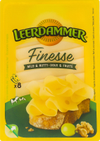 Сир 45% напівтвердий скибками Фінес Leerdammer лоток 80г