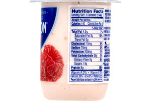 Dannon Whole Milk Yogurt Raspberry