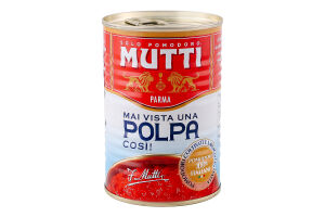 Томаты тонко нарезанные пастеризованные Polpa Mutti ж/б 400г