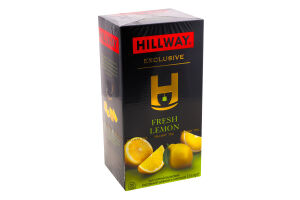 Чай черный байховый мелкий с лимоном Exclusive Hillway к/у 25х1.5г