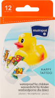 Пластыри медицинские детские Happy Tattoo Matopat 12шт