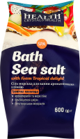 Соль для ванн морская натуральная ароматизированная с пеной Тропическое наслаждение Crystals Health 600г