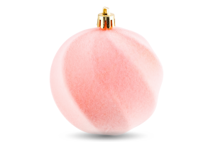 Прикраса ялинкова Куля Хвиля оксамит 80мм 31397