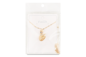 Ланцюжок жовтий метал з підвіскою 40см FHF1537