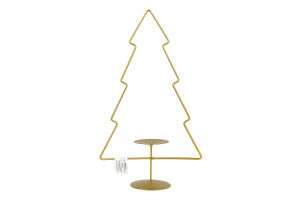 Підсвічник різдвяний Ялинка Gold 340мм