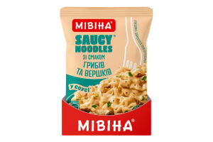 Локшина швидкого приготування зі смаком грибів та вершків Saucy noodles Мівіна м/у 95г