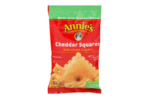Annie's Homegrown Cheddar Squares Baked Snack Crackers