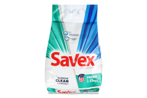 Средство моющее порошкообразное для автоматической и ручной стирки Fresh Premium Savex 3.45кг