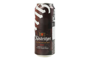 Пиво 0.5л 4.8% темне фільтроване пастеризоване Schwarzbier Köstritzer з/б