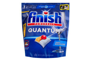 Средство для мытья посуды в посудомоечных машинах Лимон Quantum All in 1 Finish 115шт