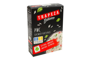 Рис шлифованный в пакетиках для варки Басмати натурал Гималаи Bellissimo Trapeza к/у 5х80г