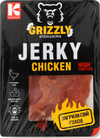 Джерки м'ясні Chicken з м'яса птиці с/к в/г 100г газ/уп Grizzly