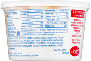 Hood Cottage Cheese With Peaches Low Fat