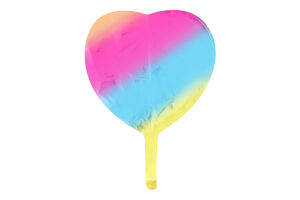 Кулька фольгована Сердце 9" без малюнка в асортименті Флексметал