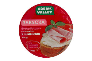 Закуска бутербродна пастоподібна З шинкою Cream Valley ст 85г