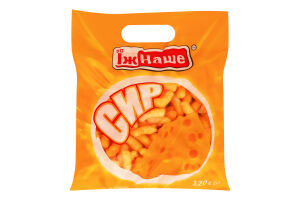 Палички кукурудзяні зі смаком сиру ЇжНаше м/у 120г