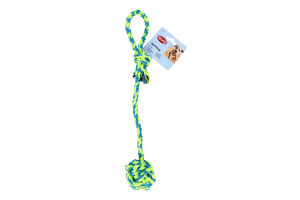 Игрушка для собак Мяч из каната на веревке 7см/50см №3269 Trixie 1шт
