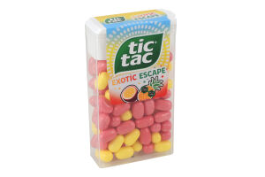 Драже со вкусом ананаса и маракуйи Exotic escape Tic Tac п/у 54г