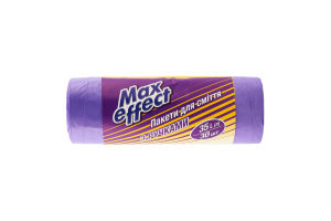 Пакети для сміття з ручками 35л Max effect 30шт