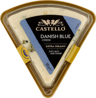 Сир 60% м’який з блакитною пліснявою Danish Blue Extra creamy Castello п/у 100г