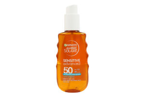 Амбр Солер, сонцезахисна вода для чутливої шкіри обличчя і тіла та пом'якшення волосся з високим ступенем захисту SPF 50, 150 мл