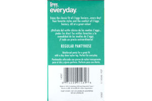 Leggs Everday Q Off Black Sheer Toe Regular Pantyhose - 5 CT