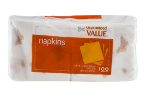Guaranteed Value Napkins - 100 CT