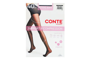 Колготки жіночі Conte elegant Active soft 40den 4 nero