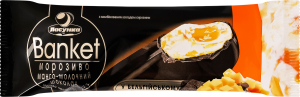 Морозиво 12% з комбінованим складом сировини з підваркою Манго-молочний шоколад Banket Ласунка м/у 90г
