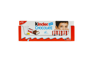 Шоколад молочний з молочною начинкою Kinder Chocolate к/у 150г