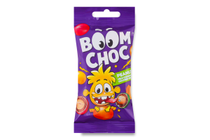 Драже Арахіс у молочному шоколаді та різнокольоровій глазурі Boom Choc м/у 45г