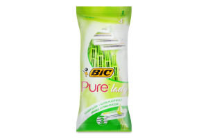Станок для бритья женский одноразовый Pure Lady 3 BIC 4шт