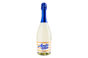 Вино ігристе Amore Mio Pesca 0,75л 6,5% сол/біл И203
