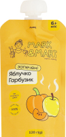 Пюре фруктове для дітей від 6міс без цукру гомогенізоване Запечене яблучко і гарбузик Mark&Mart д/п 120г