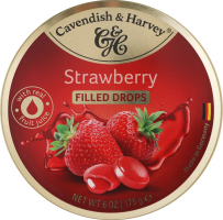Карамель льодяникова ароматизована з наповнювачем Полуниця Cavendish&Harvey з/б 175г
