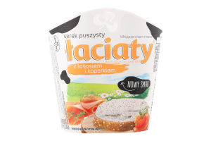 Крем-сир збитий з лососем та кропом 58% 150г стакан Laciaty